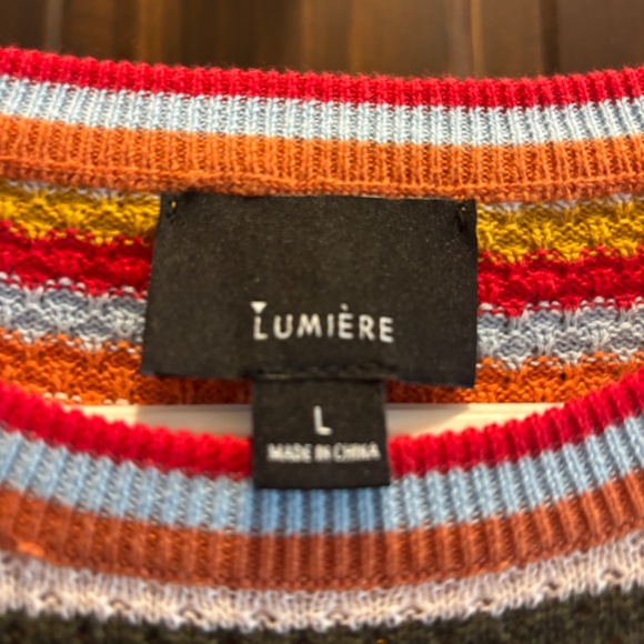 Colorful stripe knit top - Picture 3 of 3